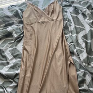 Beige prom dress